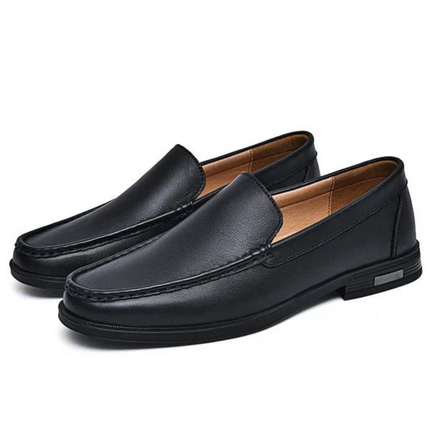 Mocassins en cuir véritable Pelle Italiana