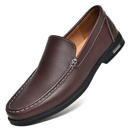 Mocassins en cuir véritable Pelle Italiana