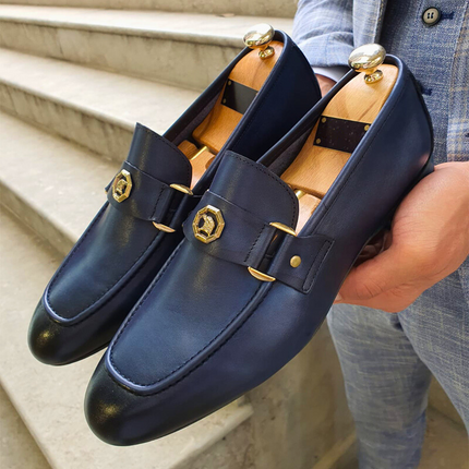 Mocassins en cuir véritable italien Milan