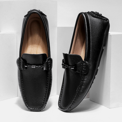 Mocassins en cuir véritable Luciano