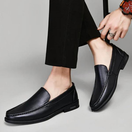 Mocassins en cuir véritable Pelle Italiana