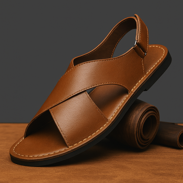 Luca Italiana Genuine Leather Sandals