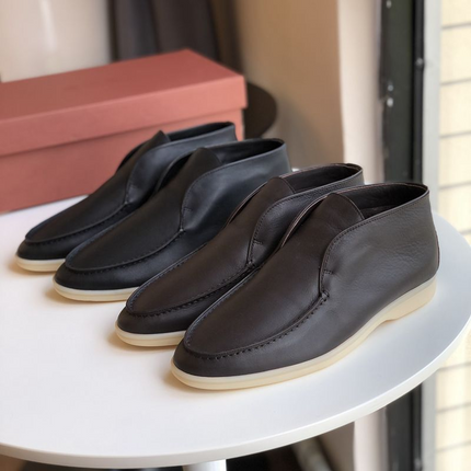 Mocassins en cuir Merlot