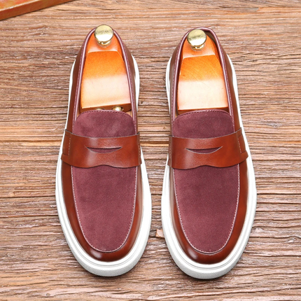 Mocassins en cuir véritable Lusso