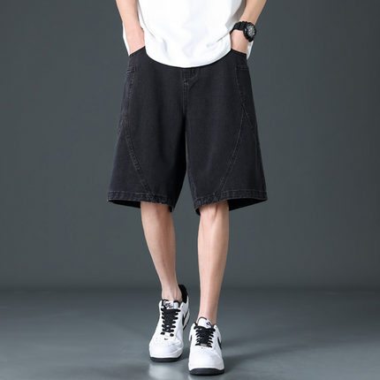 Delano Wide-Leg Denim Shorts