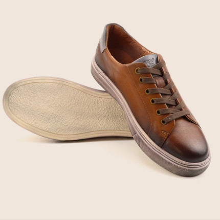 Romaro Distressed Leather Sneakers
