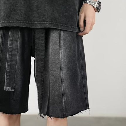 Sonic Fringe Denim Shorts