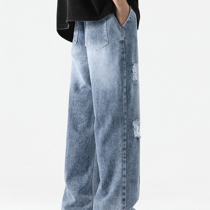 Nexus Distressed Denim Joggers