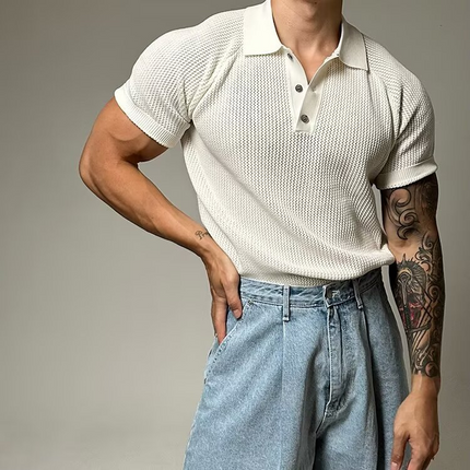 Hudson Waffle Polo Shirt