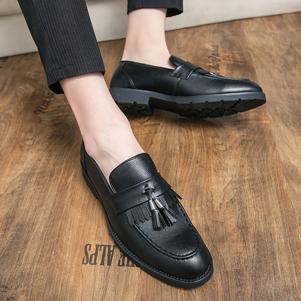 London Leather Tassel Loafers