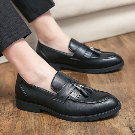 London Leather Tassel Loafers