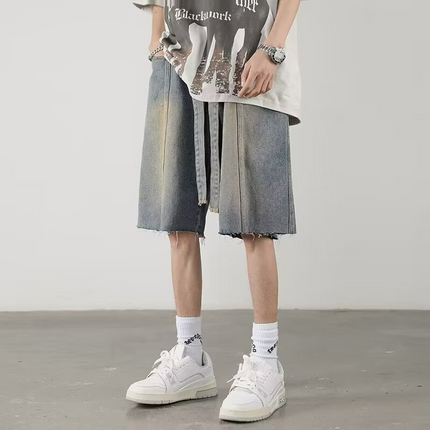 Sonic Fringe Denim Shorts