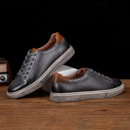 Romaro Distressed Leather Sneakers