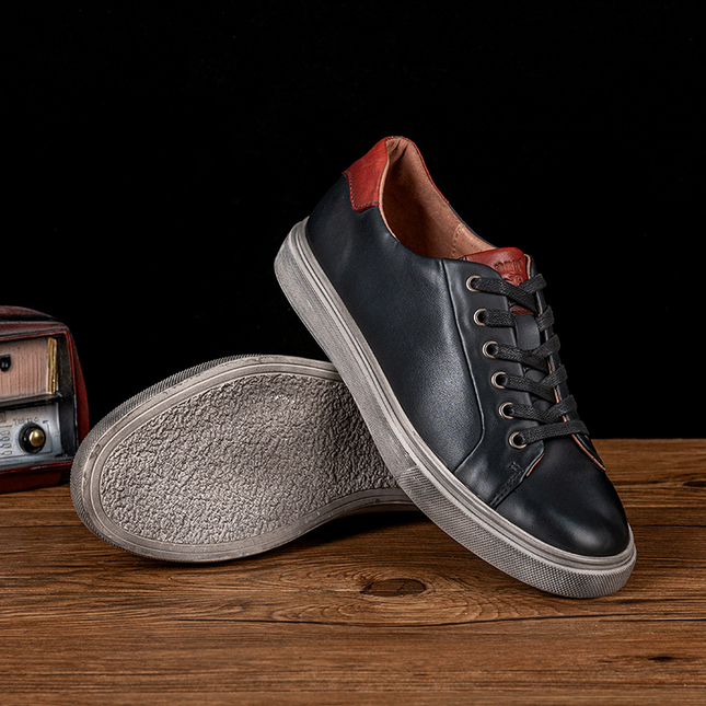 Romaro Distressed Leather Sneakers