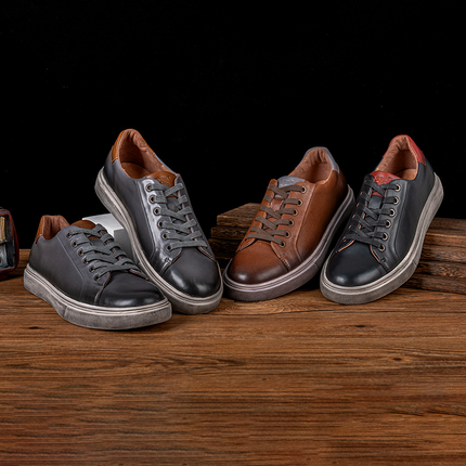 Romaro Distressed Leather Sneakers