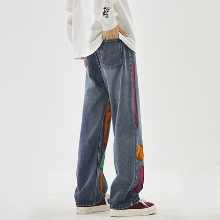 Tyga Spray-Painted Denims