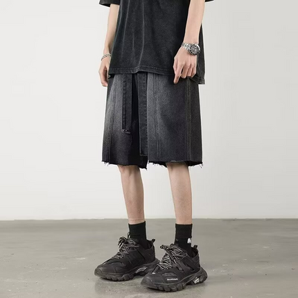 Sonic Fringe Denim Shorts