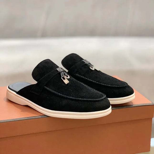 Renzo Italiana Suede Slides