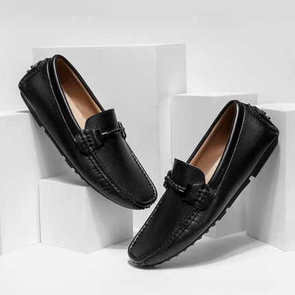 Mocassins en cuir véritable Luciano