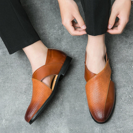 Mocassins en cuir véritable Panache