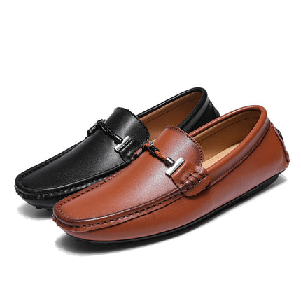 Mocassins en cuir véritable Luciano