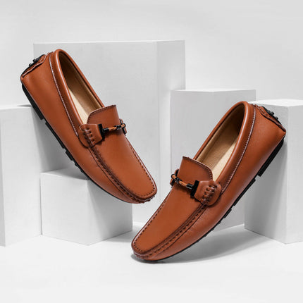 Mocassins en cuir véritable Luciano