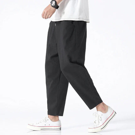 Katachi Cropped Linen Pants