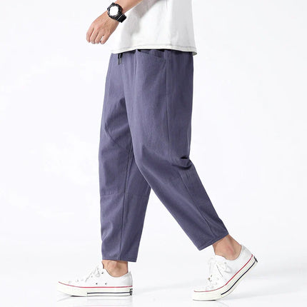 Katachi Cropped Linen Pants