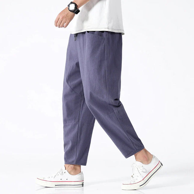 Katachi Cropped Linen Pants