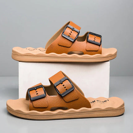 Sedona Leather Slides