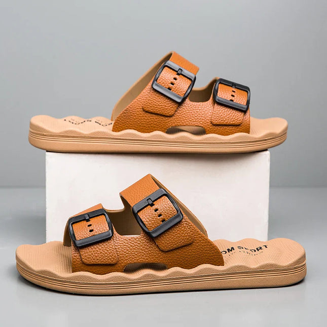 Sedona Leather Slides