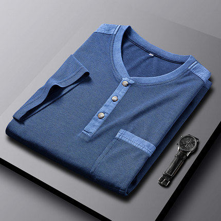 Hudson Waffle Knit Henley