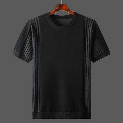 Terrence Pleated Knit Tee