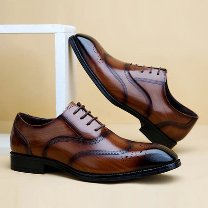 Lucas Leather Brogue Dress Shoes