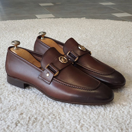 Mocassins en cuir véritable italien Milan