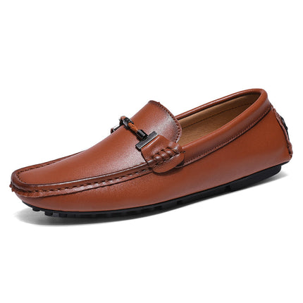 Mocassins en cuir véritable Luciano
